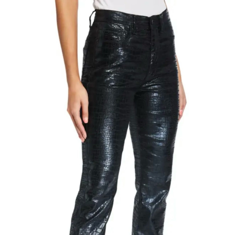 FRAME CROCODILE COATED JEANS SIZE 30